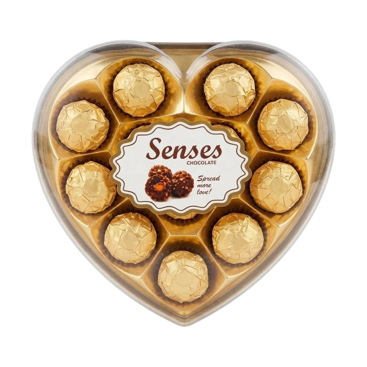 senses chocolate heart gold t12 150g uae