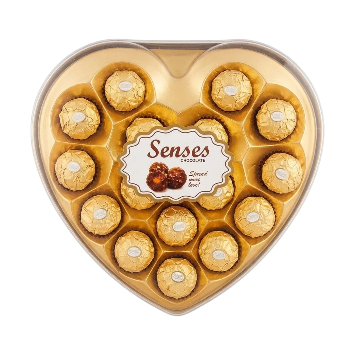 senses chocolate heart gold t16 200g uae
