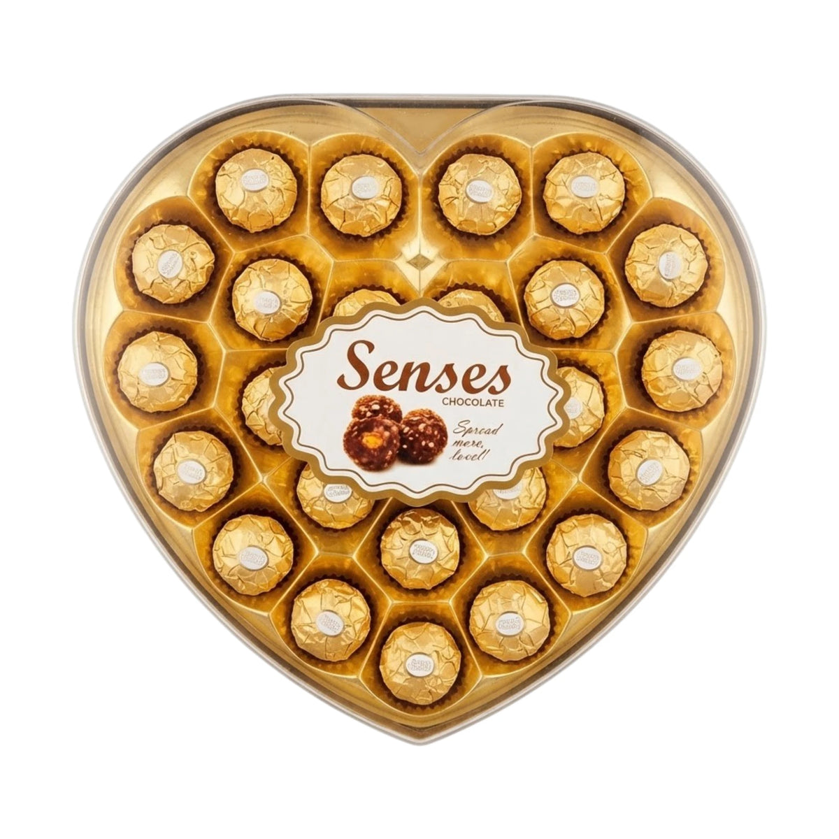 senses chocolate heart gold t24 300g uae