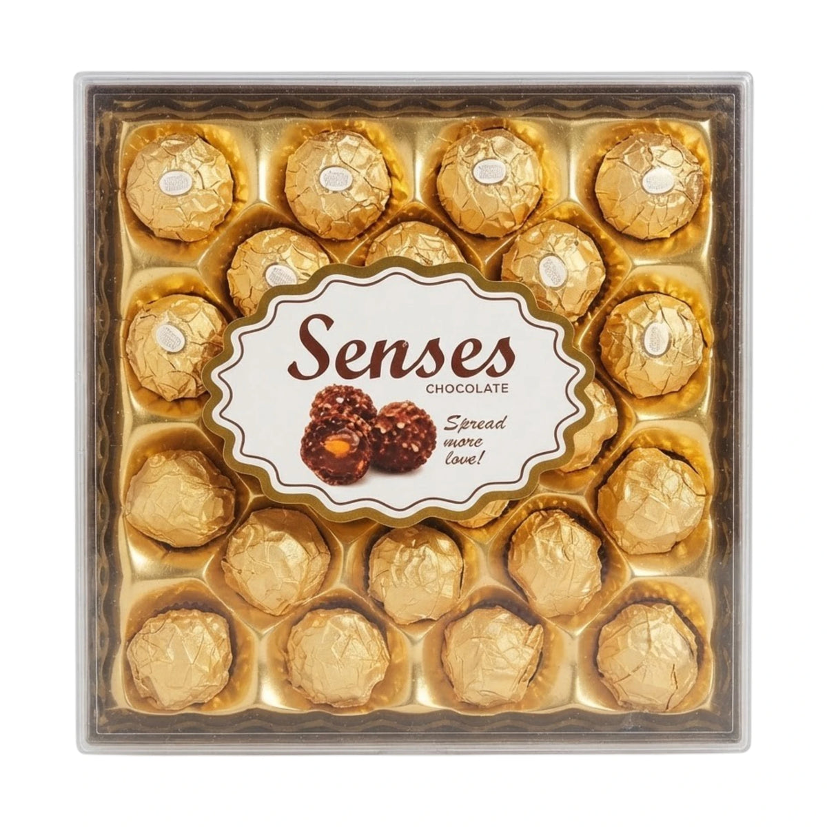 senses chocolate square gold t24 300g uae