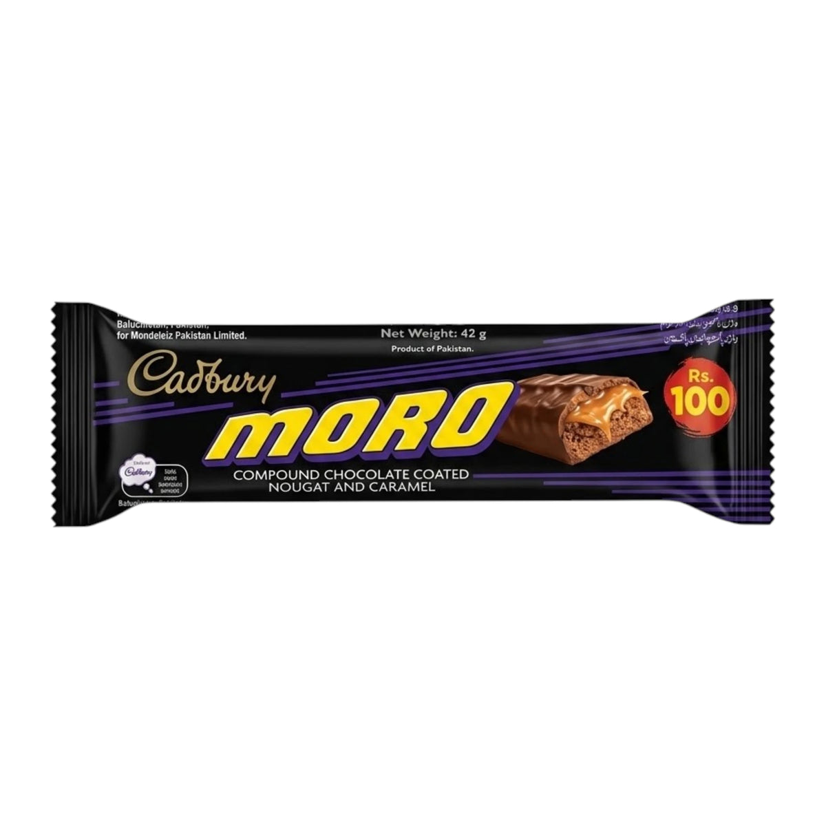 cadbury chocolate moro nougat&caramel 42g 100rs