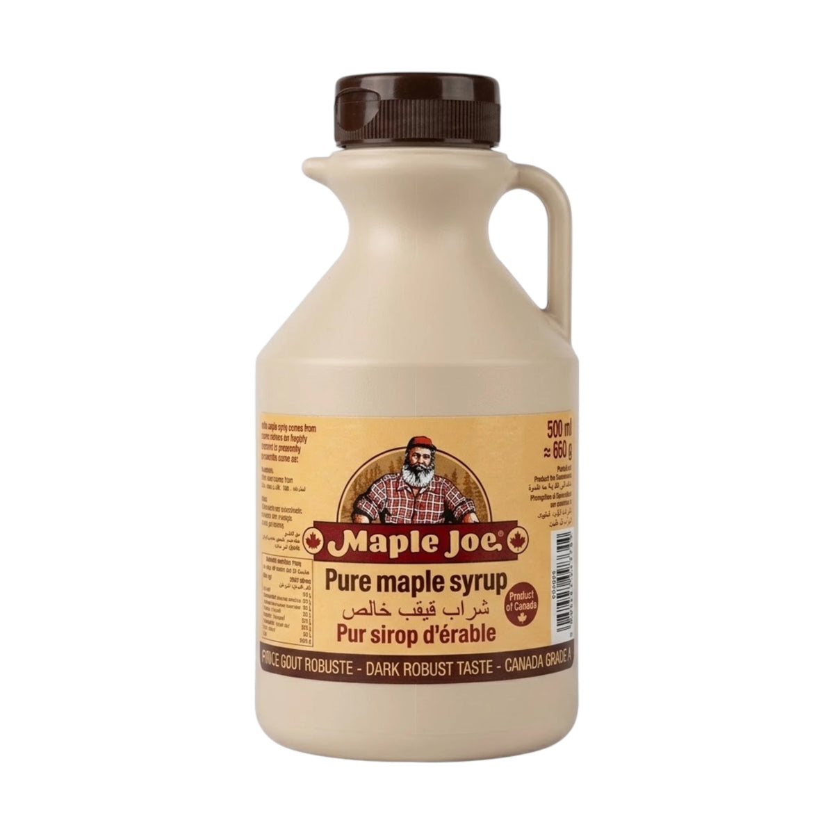 maple joe pure syrup dark 660g