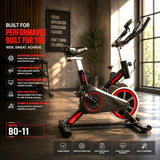 Indoor Spin Bike BO-11 | Sturdy Frame | Multi-Function Monitor | Cardio Fitness Equipment
