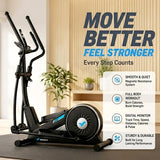 Elliptical BIKE Machine | Smooth & Quiet Magnetic System | Calorie & Pulse Tracker