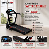 Norflex Treadmill XR680VR | 3.0HP DC Motor | 22 KM/H | Manual Incline | Spring Shock | 130KG