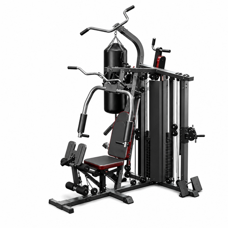 MFH-641-S Multi Function Home Gym Machine with Punching Bag & Weight Stack | All-in-One Fitness Station