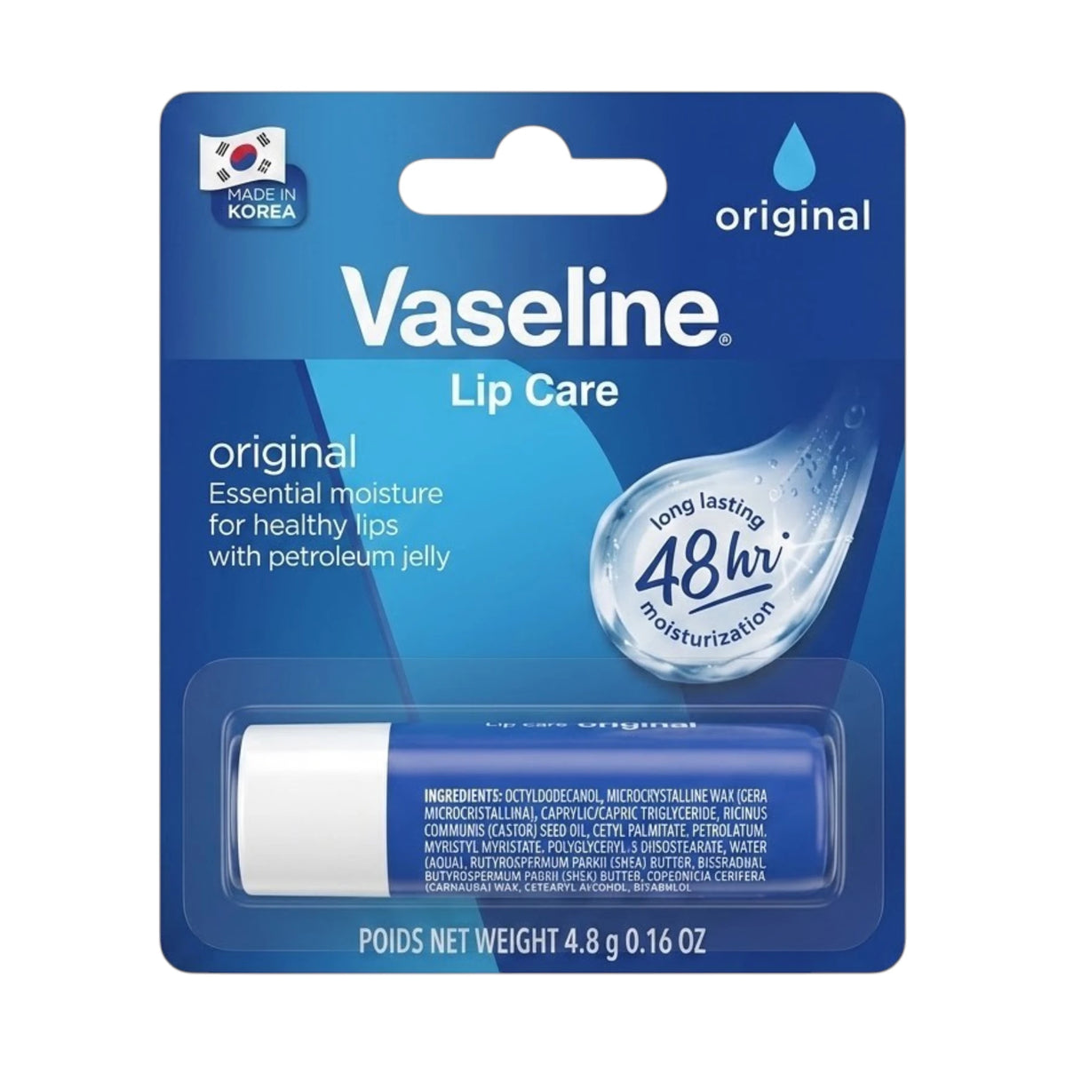 vaseline lip therapy original 4.8g korea