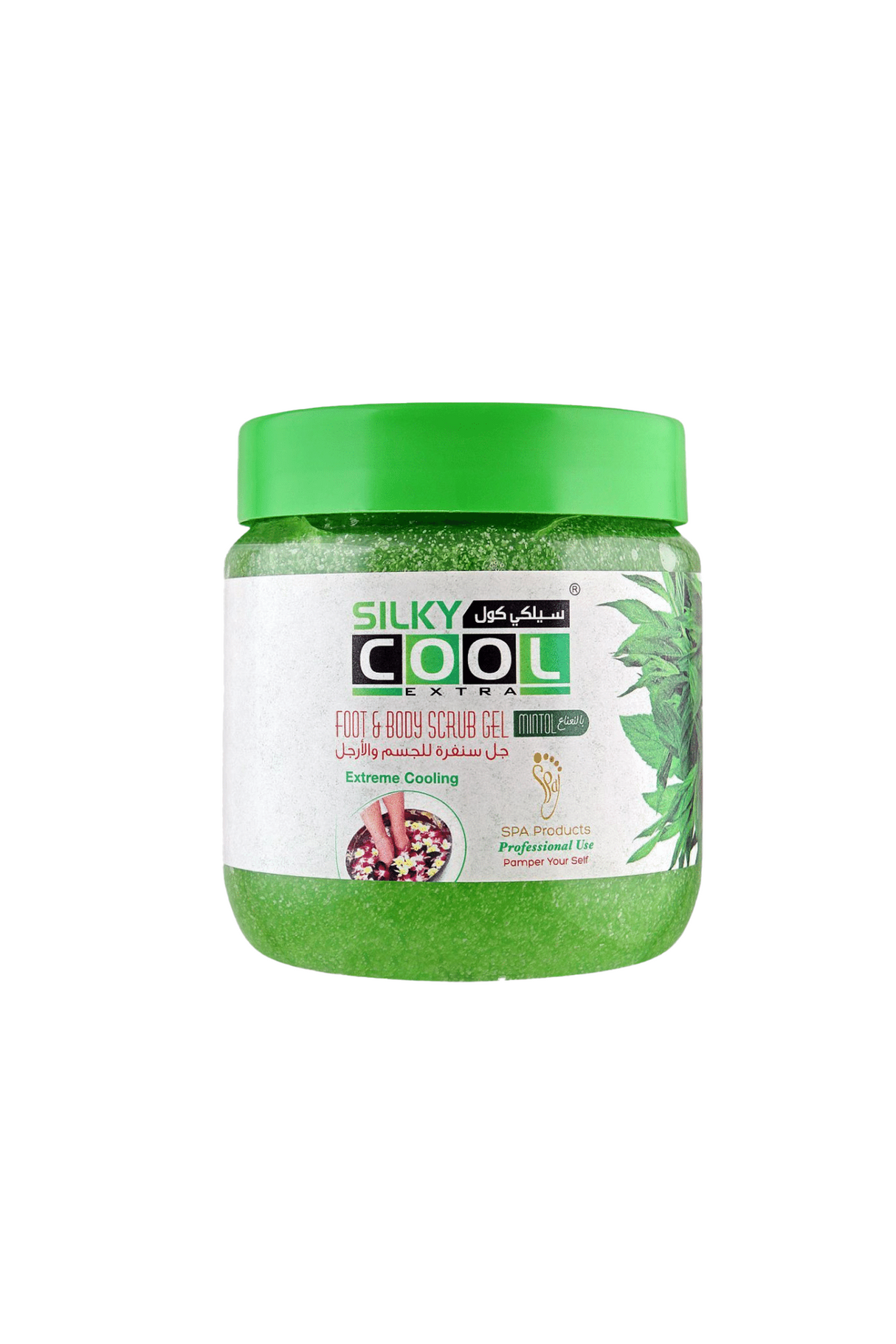 silky cool foot scrub mint 500ml