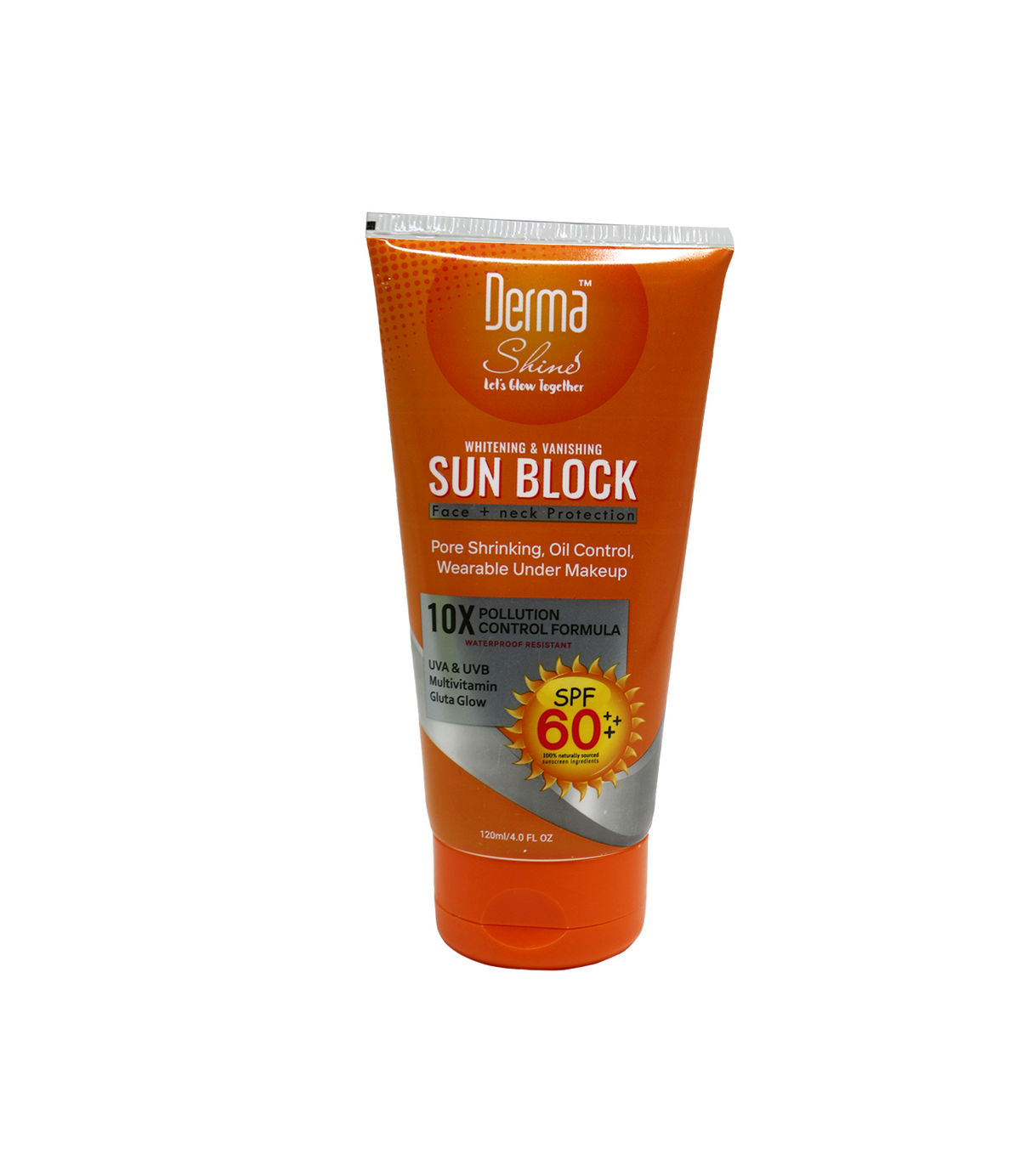 derma shine sunblock spf 60 120ml