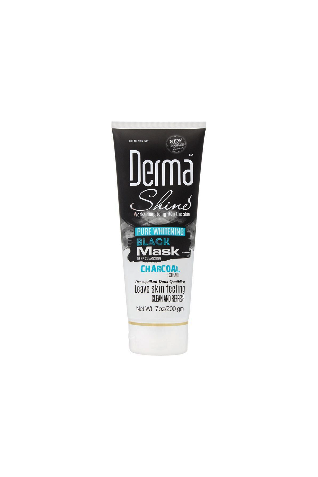 derma shine black mask charcoal 200g