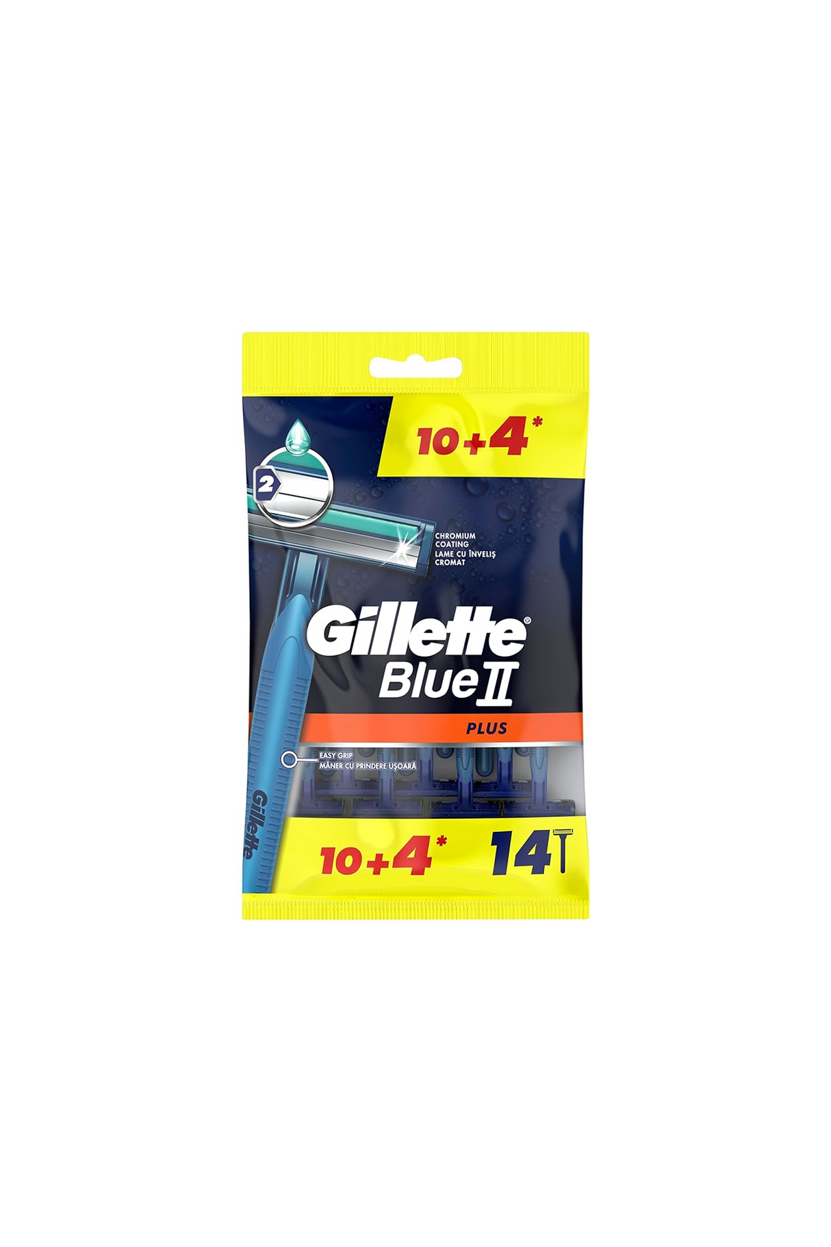 gillette blue 2 plus 14pcs