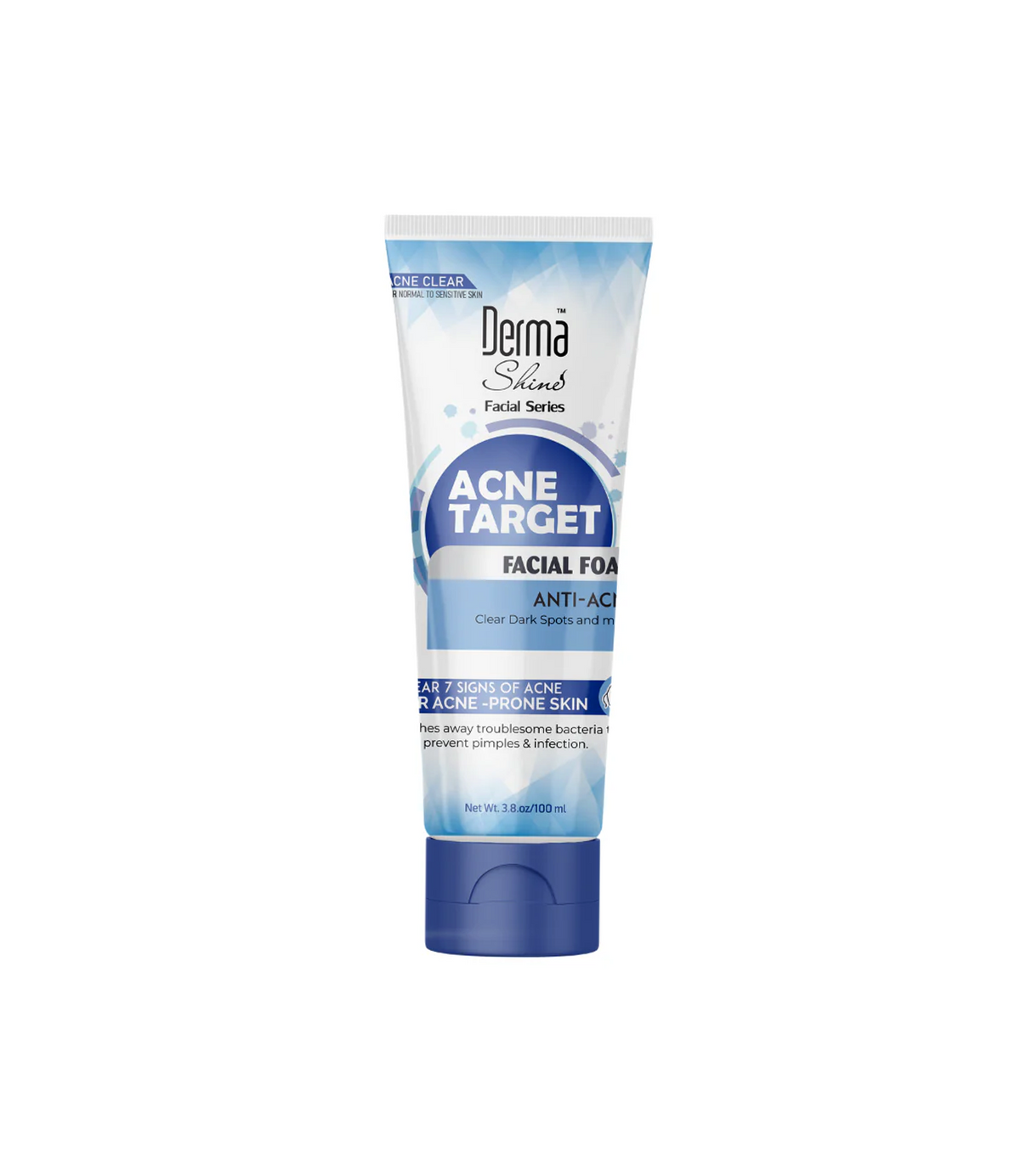 derma shine face wash acne target 100ml