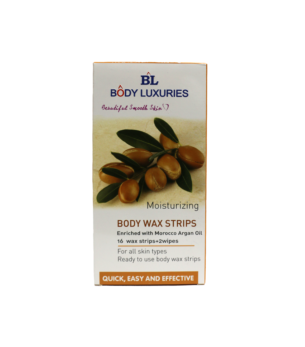 body luxuries body wax strips moisturizing 16pc+2wipes