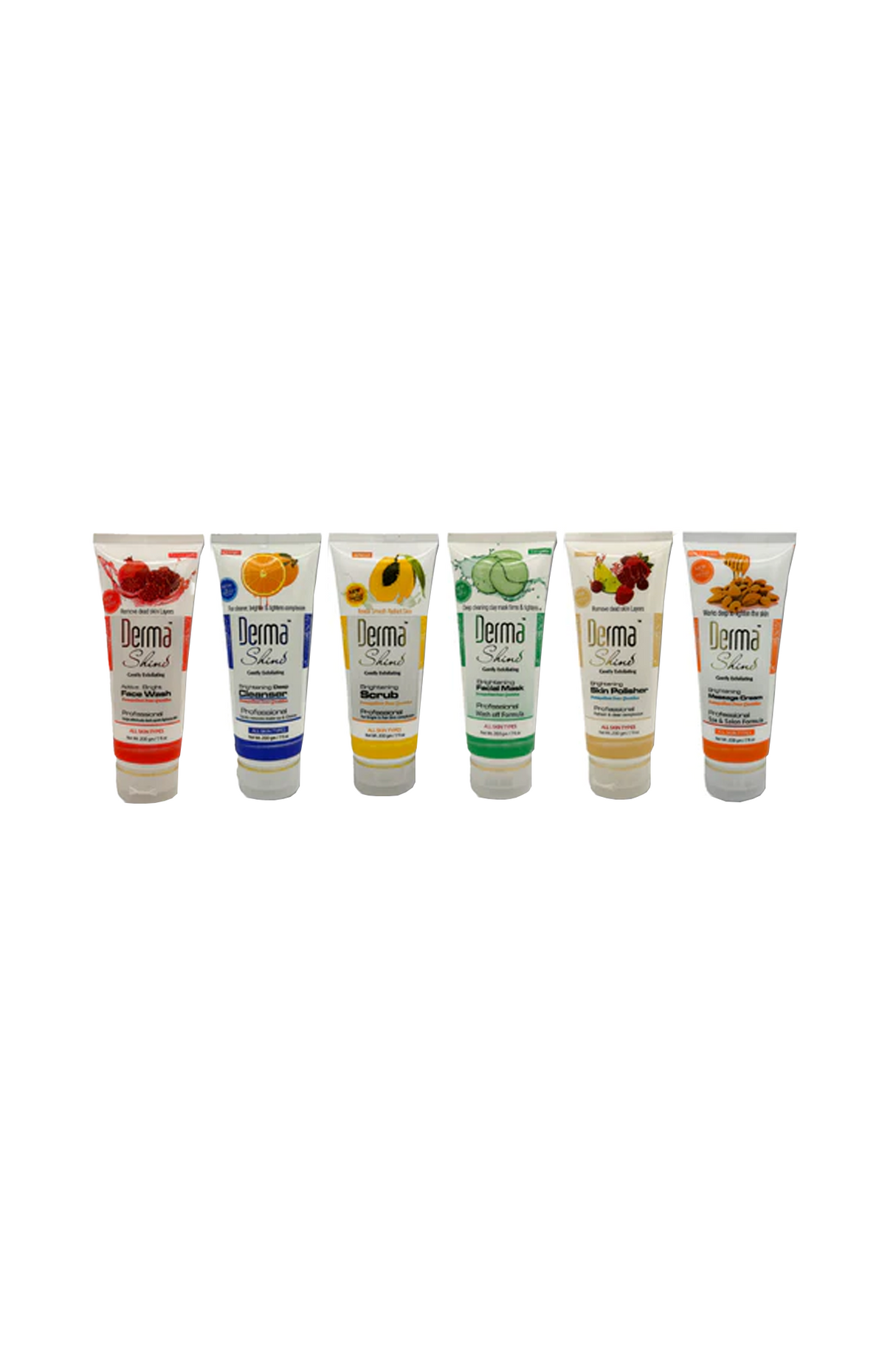 derma shine fruit facial kit 6p