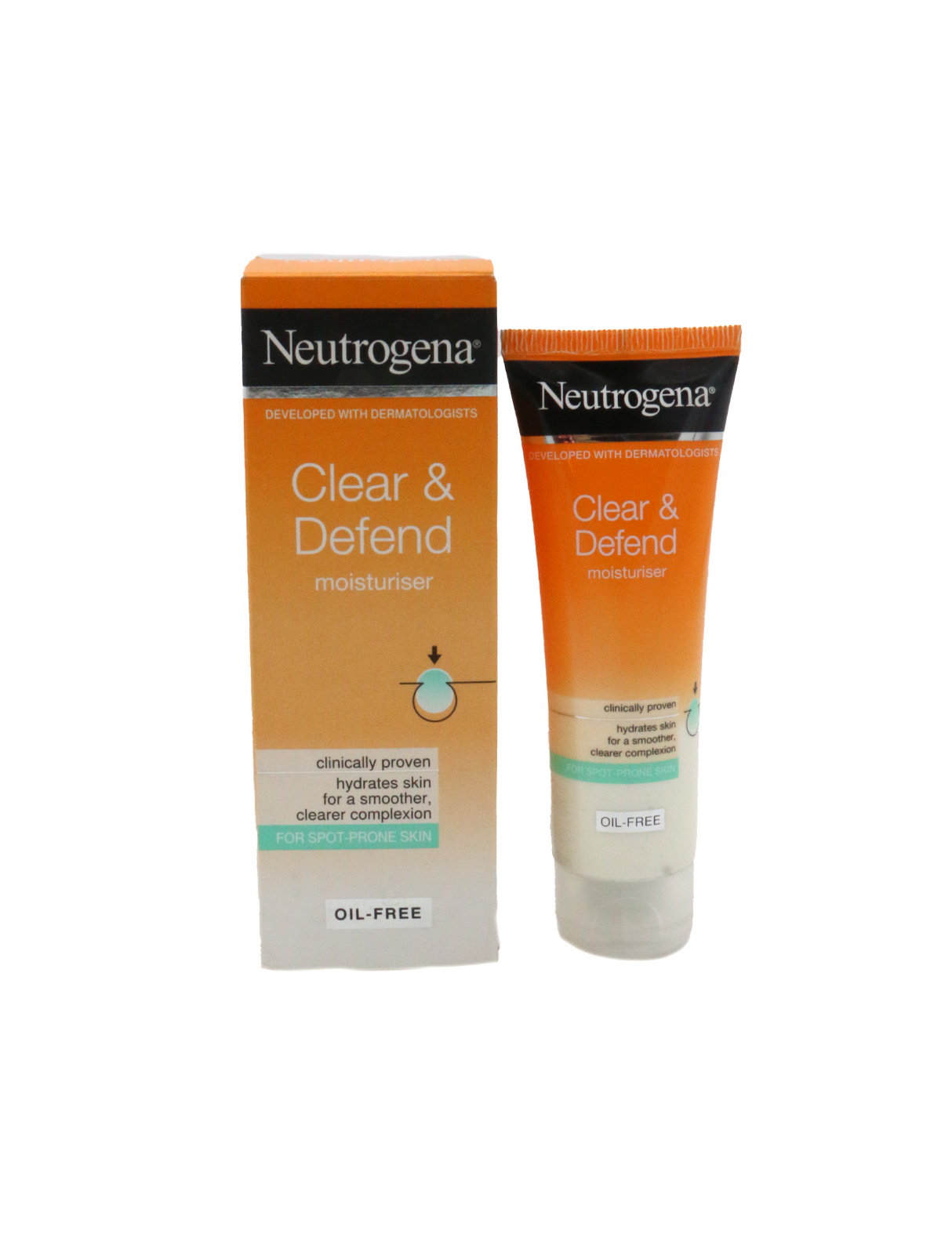 neutrogena moisturiser clear&defend 50ml