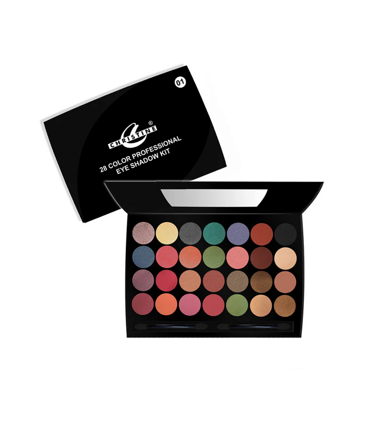 christine eye shade kit professional 28 colour