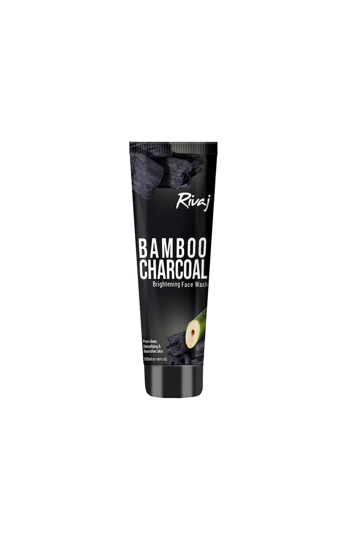 rivaj face wash bamboo charcoal 100ml