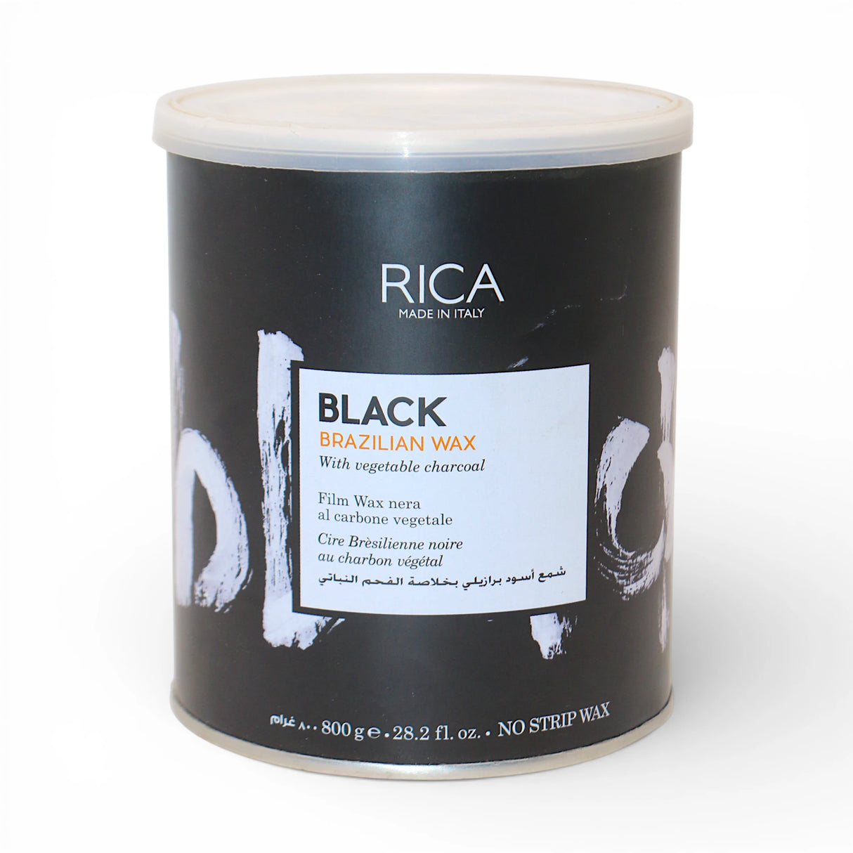 rica wax tin black brazilian 800g