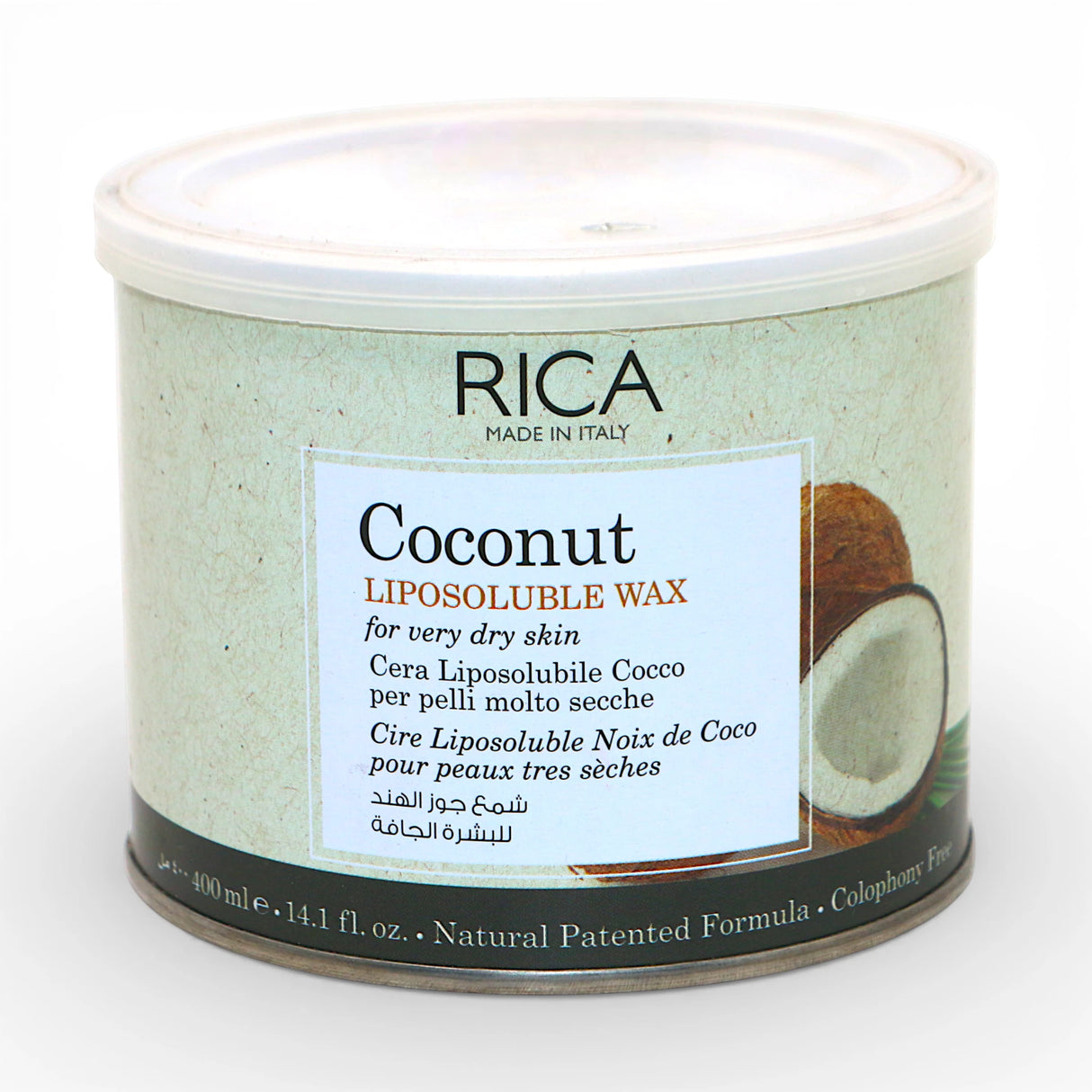 rica wax tin coconut liposoluble 400ml