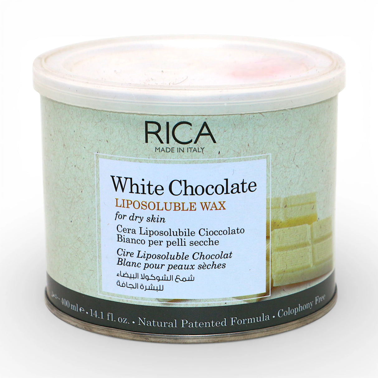 rica wax tin white chocolate 400ml