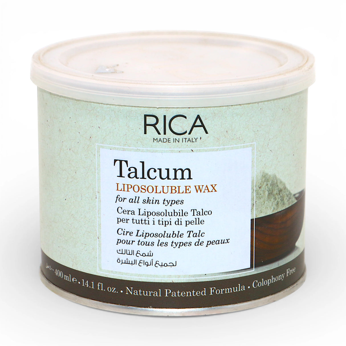 rica wax tin talcum 400ml