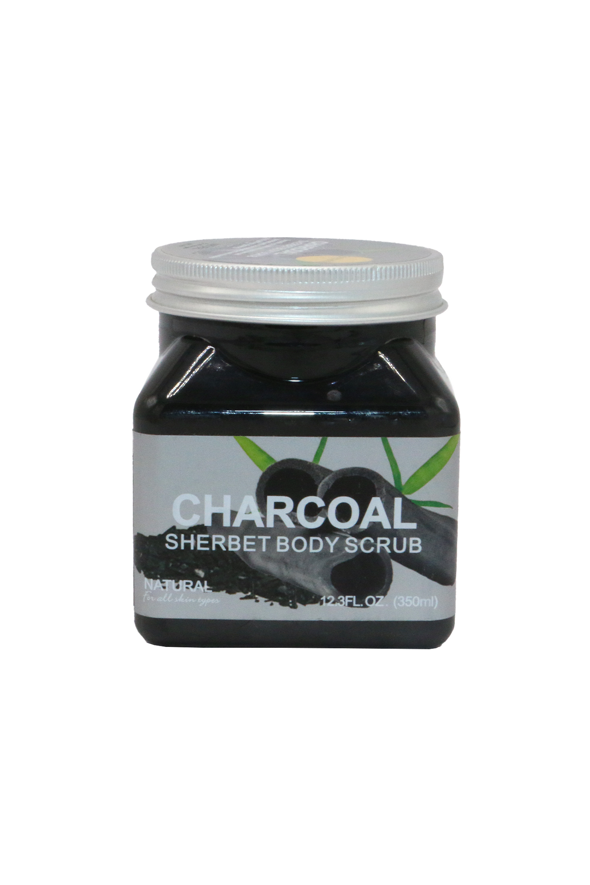 natural body scrub charcoal 350ml