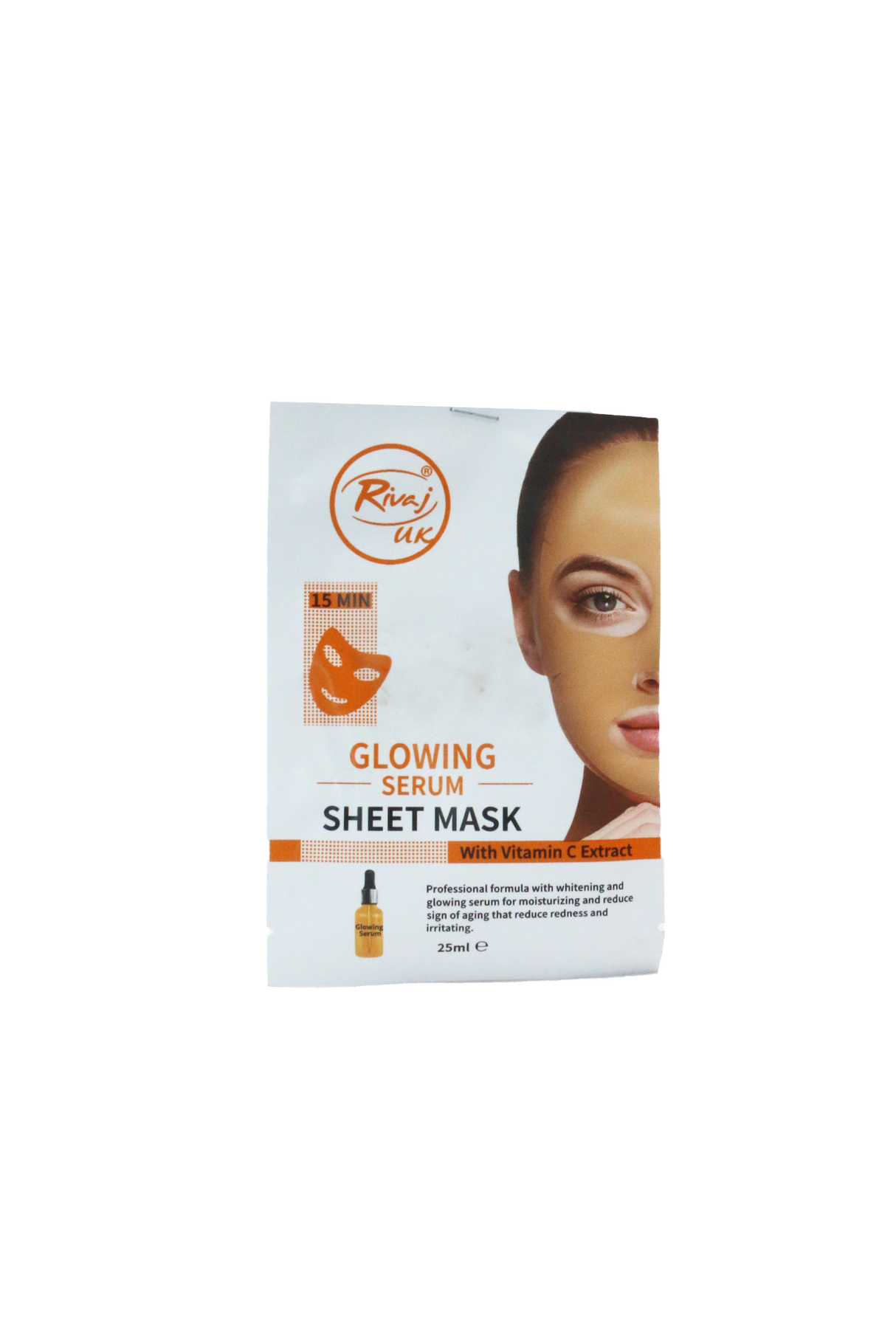 rivaj sheet mask glowing serum 25ml