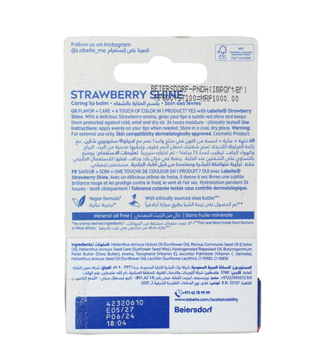 labello chapstick strawberry shine 4.8g