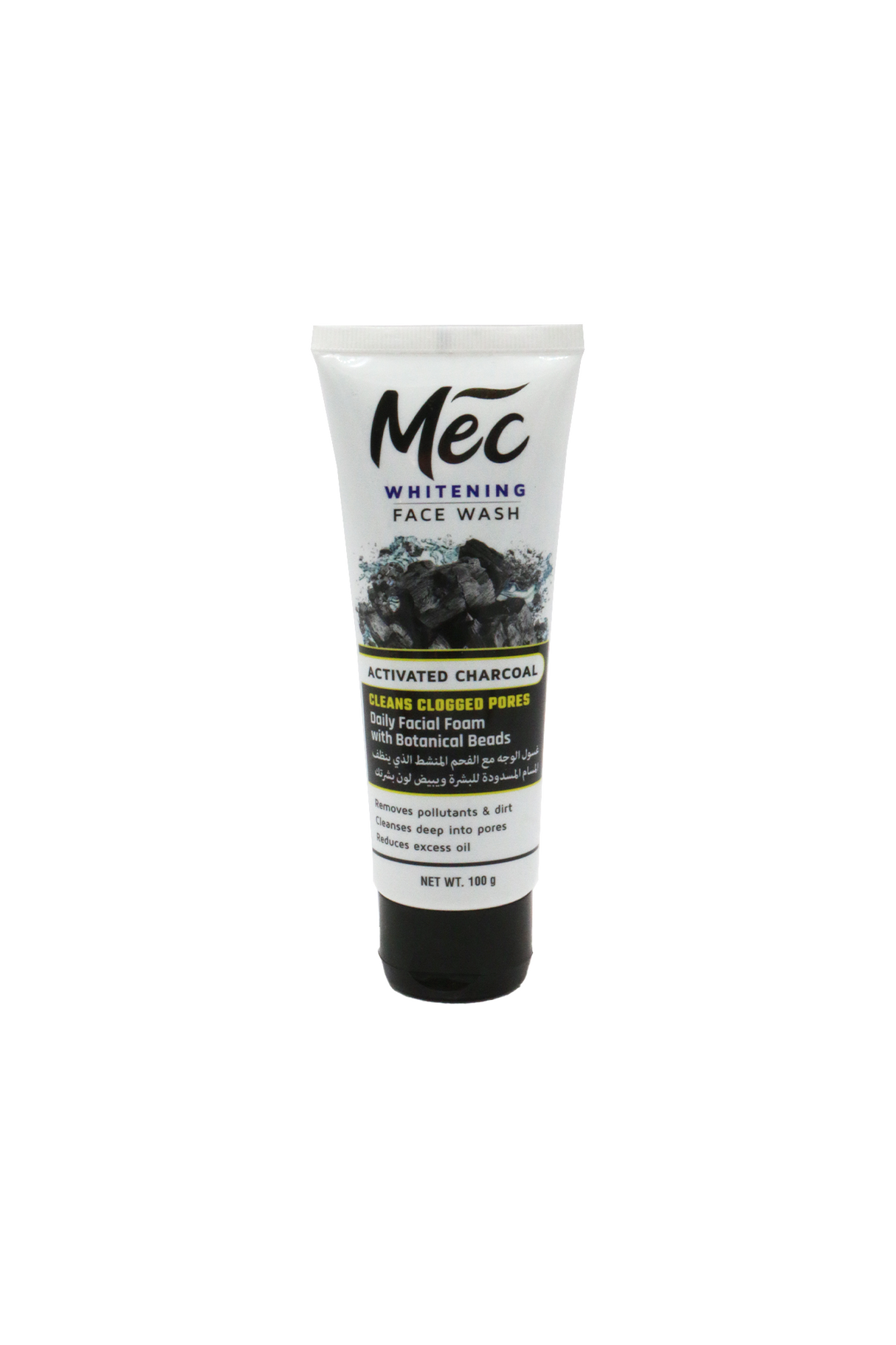 mec face wash activated charcoal 100g