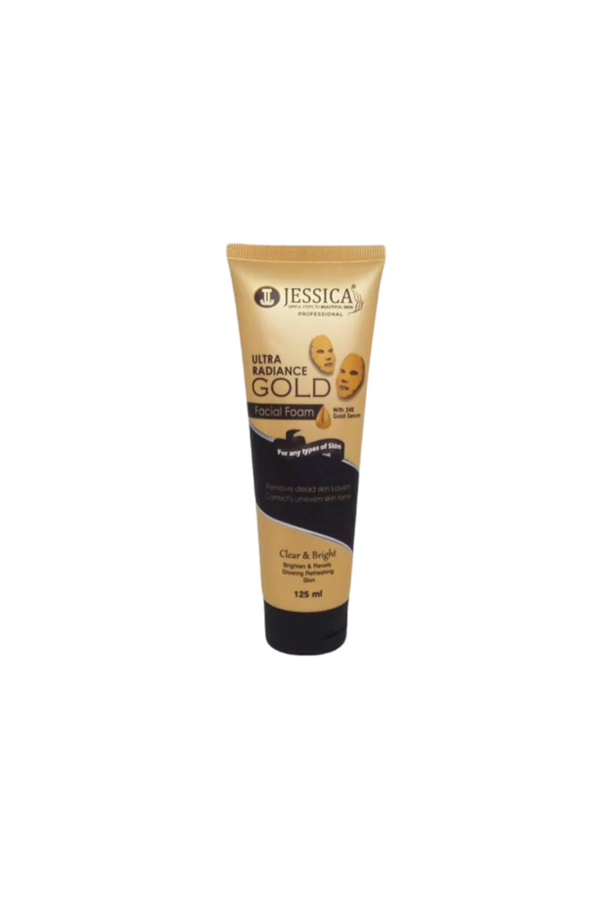 jessica facial foam clear&bright 24k 125ml