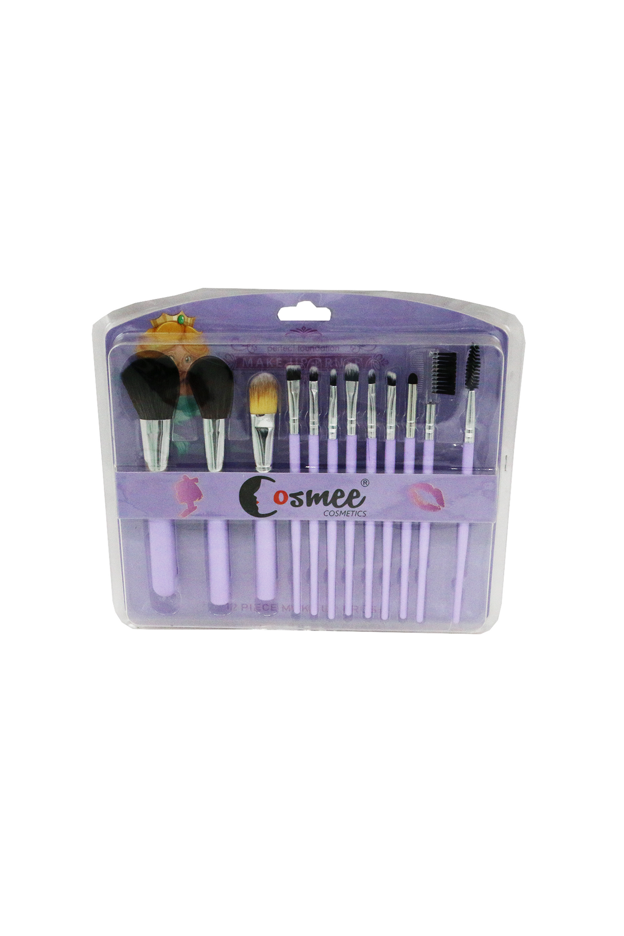 cosmee brush set 12pc card