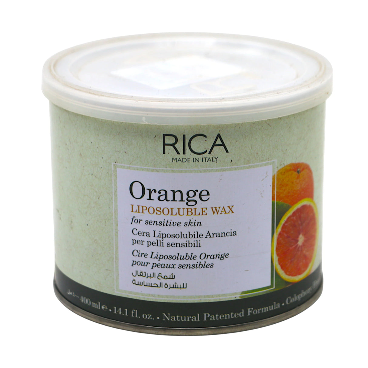 rica wax tin orange liposoluble 400g