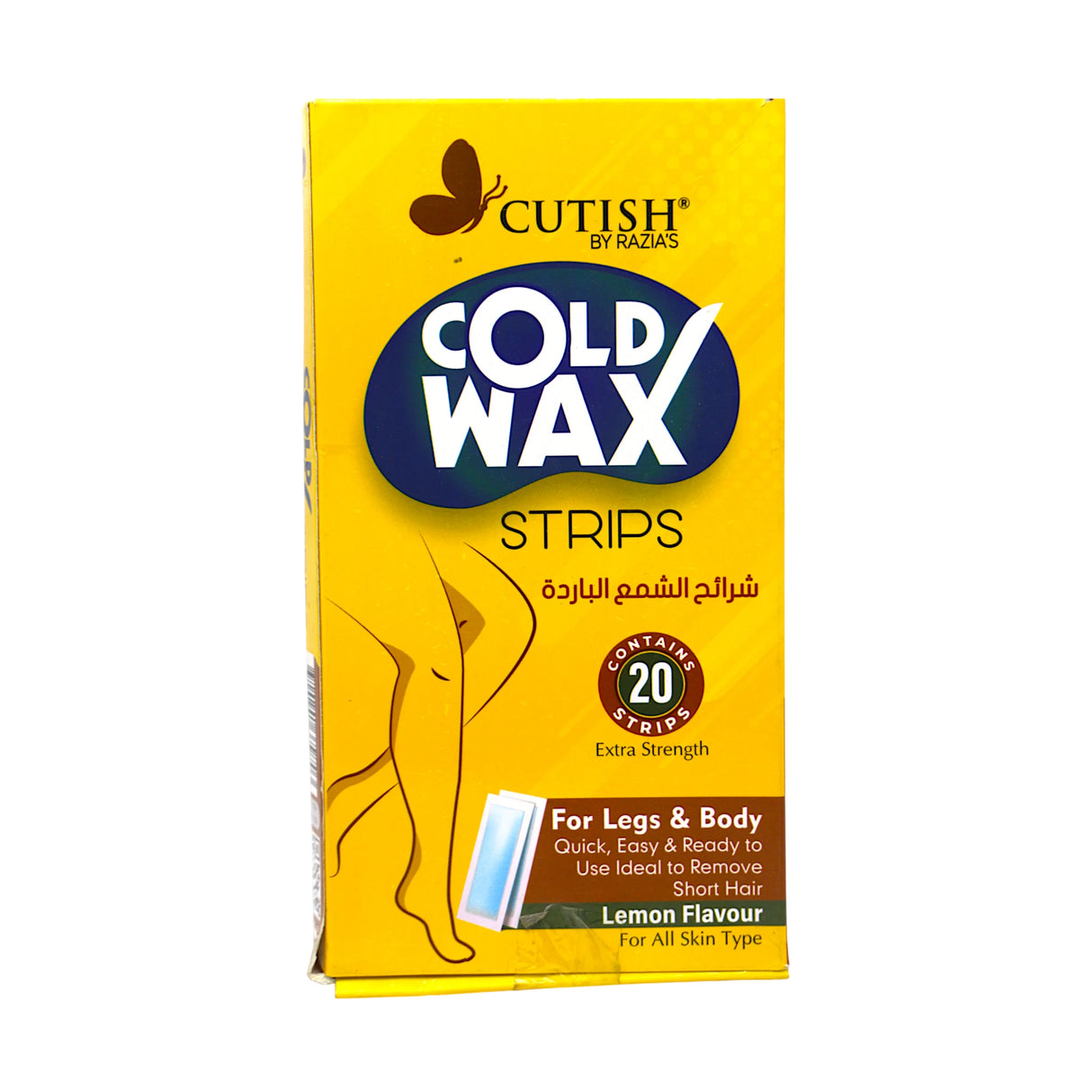cutish cold wax strips lemon