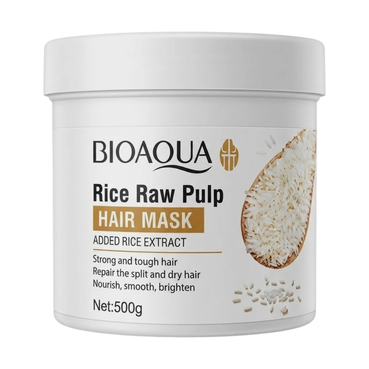 bioaqua hair mask rice raw pulp 500g