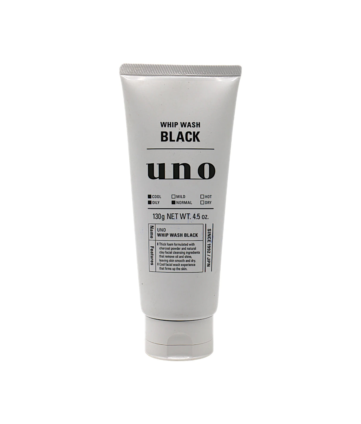 uno face wash black 130g vietnam