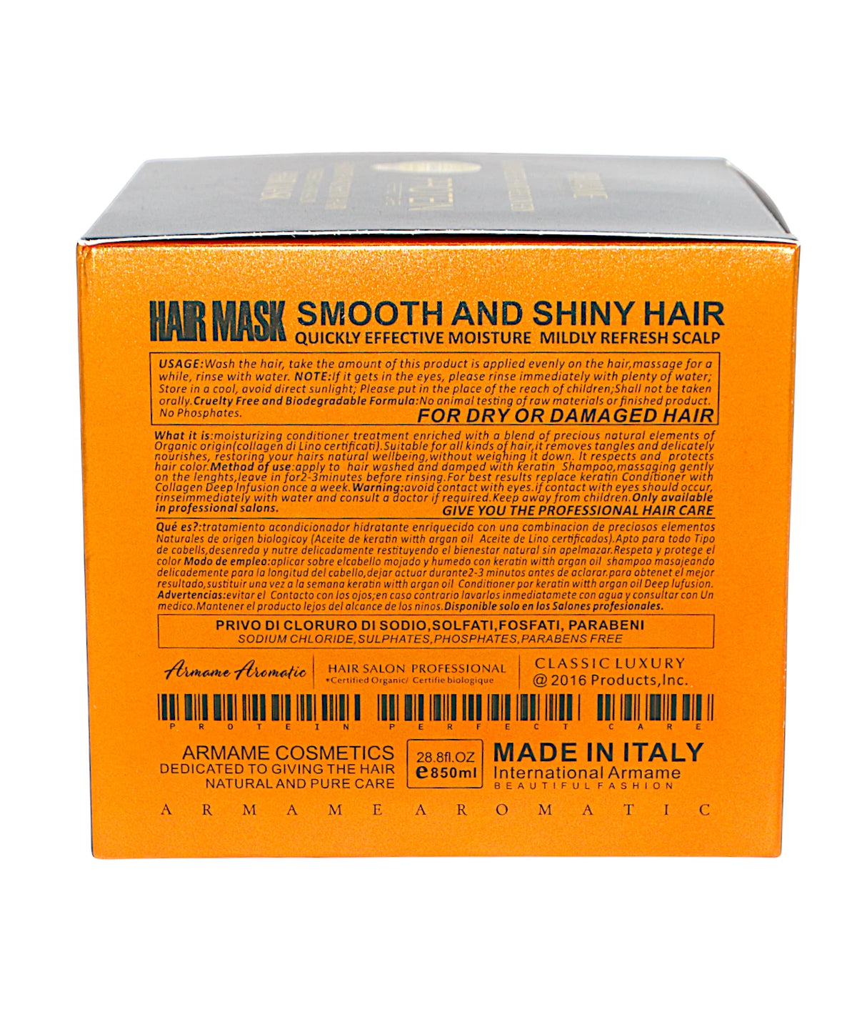 armame protien perfect hair mask 850ml china