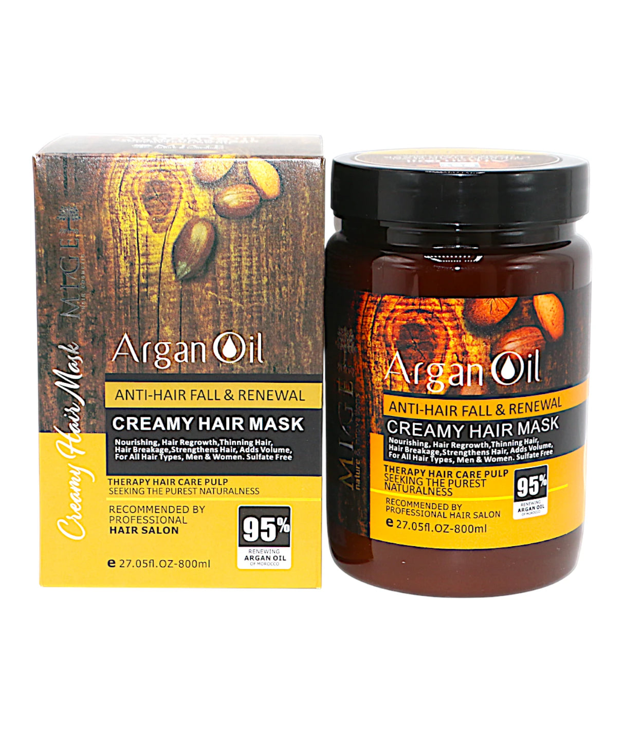 mige argan oil creamy hair mask 95% 800ml china