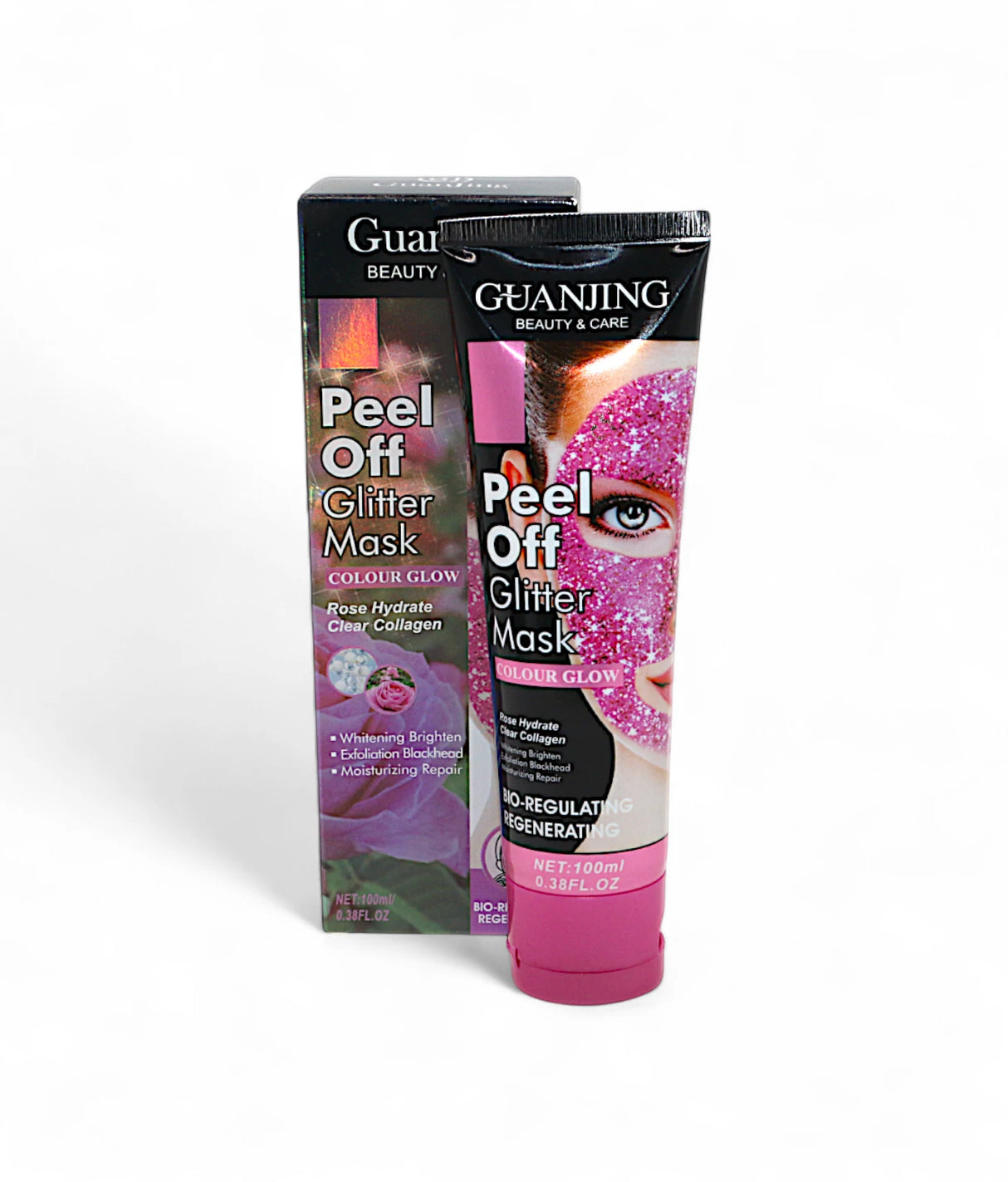 guanjing peel off mask glitter rose 100ml china gj 7096
