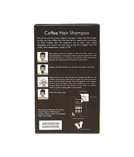 disaar hair color shampoo coffee 25ml china ds5922