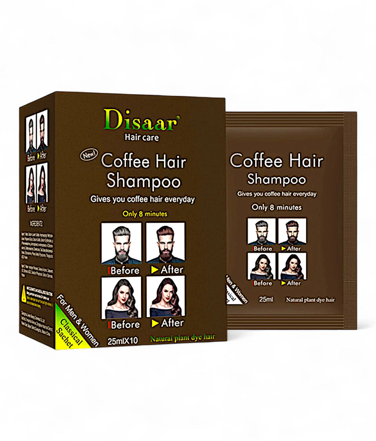 disaar hair color shampoo coffee 25ml china ds5922