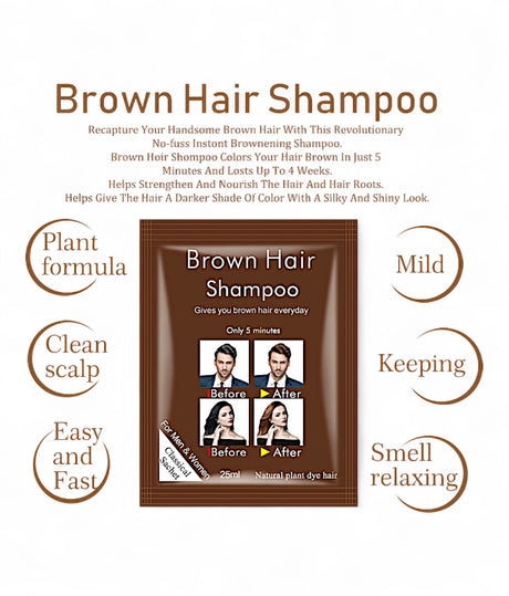 disaar hair color shampoo brown 25ml china ds5921
