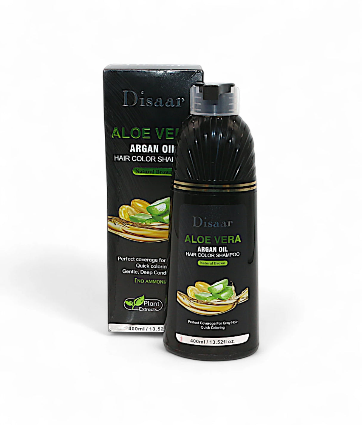 disaar hair color shampoo aloe vera natural black 400ml china ds5892