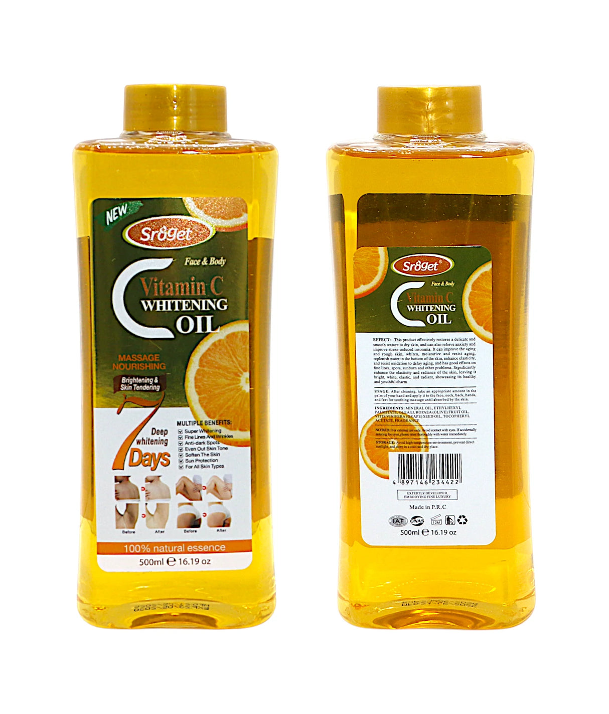 sroget vitamin c whitening oil 500ml