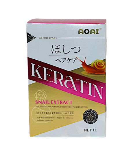 keratin snail extract hair mask 1l
