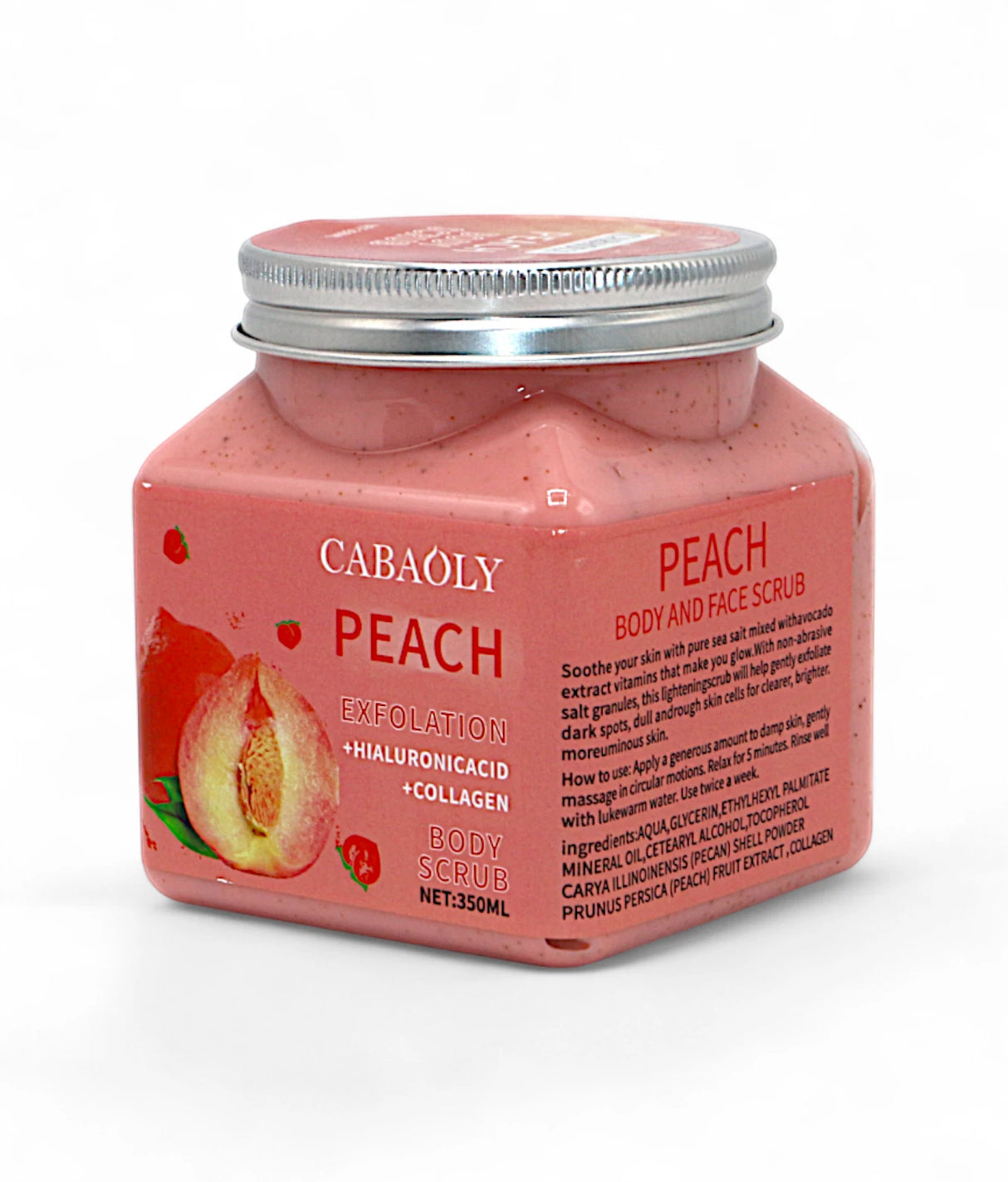 cabaoly body scrub peachy 350ml china m016
