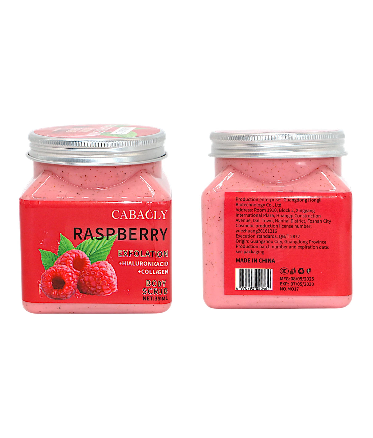 cabaoly body scrub respberry 350ml china m017