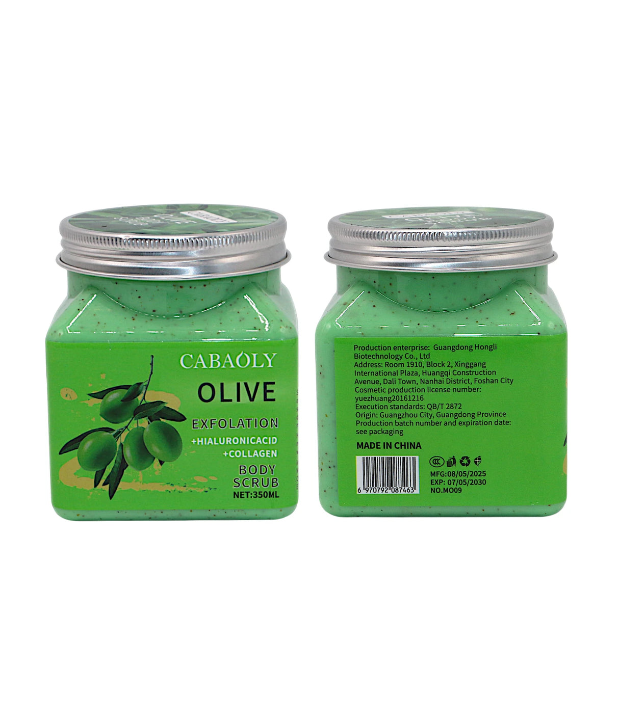 cabaoly body scrub olive 350ml china m009