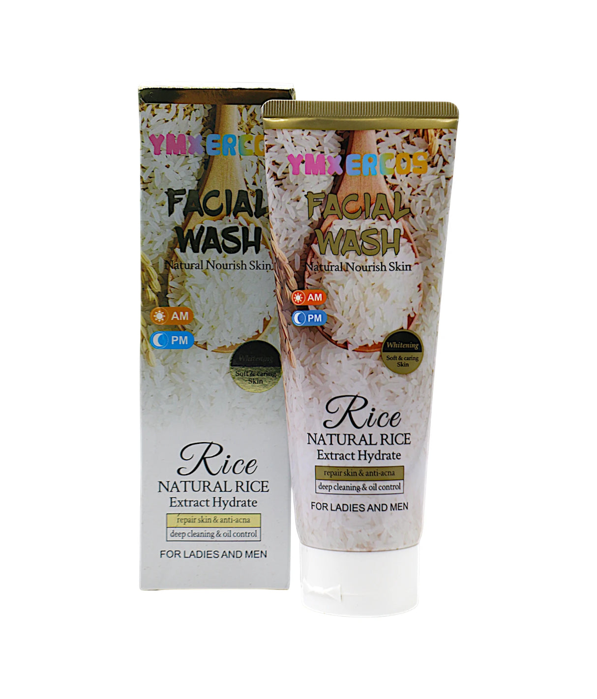 ymxercos face wash rice 120ml china