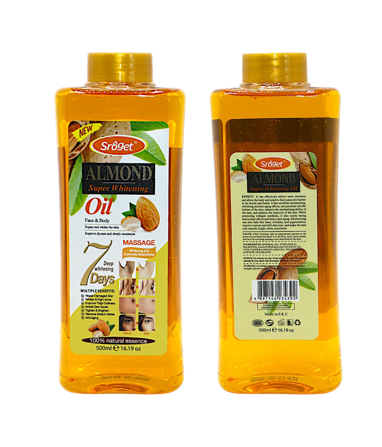 sroget almond super whitening oil 500ml