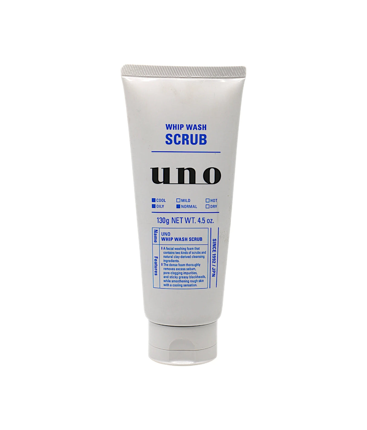 uno face wash scrub 130g vietnam